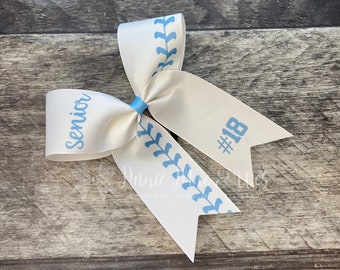 Softball bows - Long tails - your choice of colors