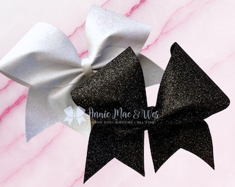 Glitter Cheer Bows - Your choice of glitter color