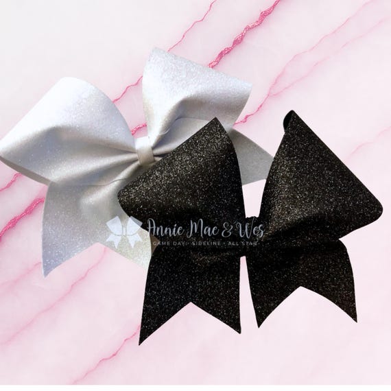 Glitter Cheer Bows - Your choice of glitter color