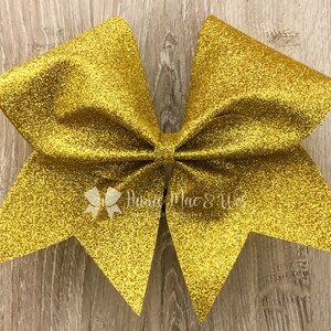 Gold Glitter Cheer Bow - Full Glitter Cheer Bow - Glitter cheer Bow - Competition cheer bows