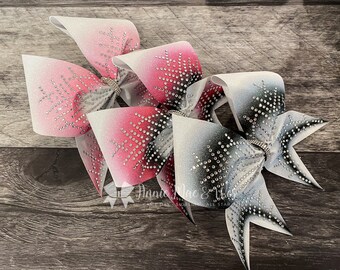 Competition Cheer Bow - Glitter and Rhinestone Bling Cheer Bow - Cheer bows - competition cheer bows - all star cheer bow