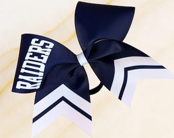Custom Team Cheer Bow, Budget Friendly 7x7 Bow, School Color Bow, Cheer Softball Volleyball Team Bow
