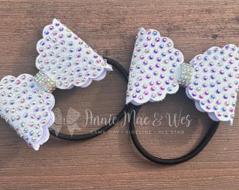 Set of 2 Competition Cheer Bows - Mini Dolly Bows - Perfect for Tiny Athletes or Pigtails!