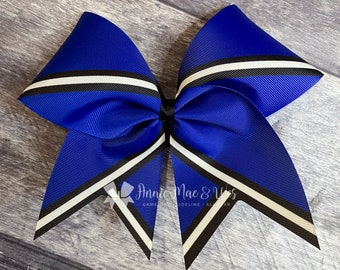 Cheer Bows - Your choice of finish and one color - accent colors are black and white