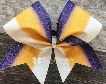 Cheer Bows - Your choice of 2 colors with white bottom color