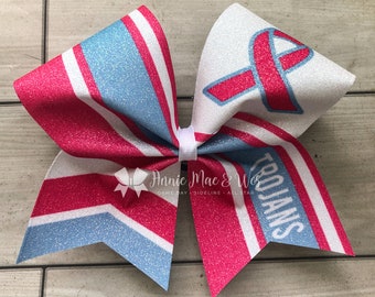 Breast Cancer Awareness Cheer Bows - Team Cheer Bows - Awareness Cheer Bows - Pink Cheer Bows - Pink Out Cheer Bows - Pink Cheer Bow