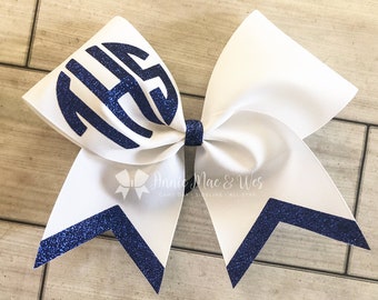 Monogram Cheer Bow - your choice of colors