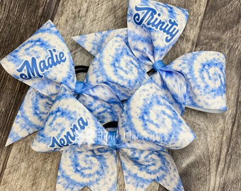Tie Dye Cheer Bow