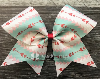 Valentine's Day cheer bow - Valentine's Day cheer bows - valentine cheer bow - Valentine's Day Cheer Bows