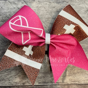 Breast Cancer Awareness Cheer Bows - Football Cheer Bows - Awareness Cheer Bows - Pink Cheer Bows - Pink Out Cheer Bows - Pink Cheer Bow