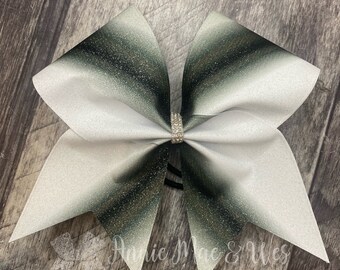 Cheer Bows - Your choice of 2 accent colors on a white bow