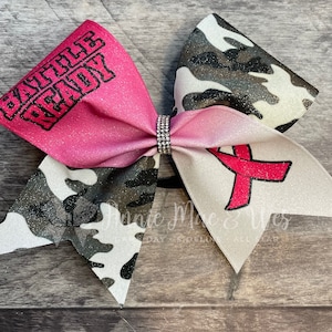 Breast Cancer Awareness Cheer Bows - Team Cheer Bows - Awareness Cheer Bows - Pink Cheer Bows - Pink Out Cheer Bows - Pink Cheer Bow