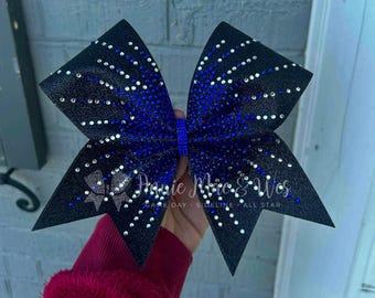 Glitter and Rhinestone Cheer Bow