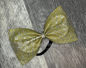 Competition Cheer Bow - Glitter and Rhinestone Bling Cheer Bow - Cheer bows - competition cheer bows - all star cheer bow