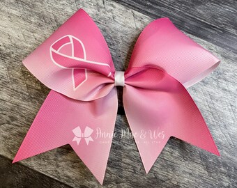 Breast Cancer Awareness Cheer Bows - Team Cheer Bows - Awareness Cheer Bows - Pink Cheer Bows - Pink Out Cheer Bows - Pink Cheer Bow