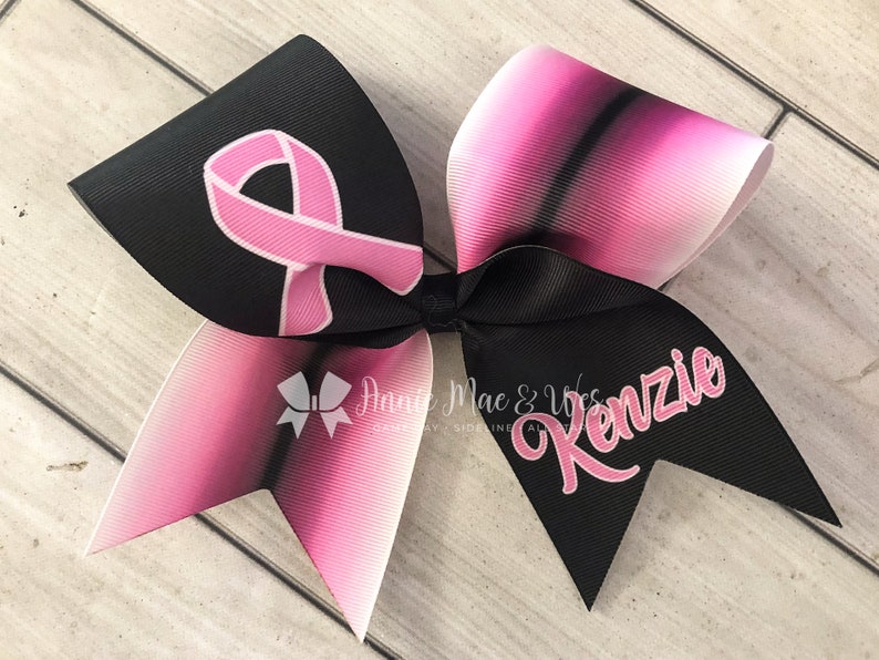 Breast Cancer Awareness Cheer Bows Team Cheer Bows Etsy