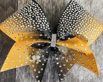 Cheer Bows - Your choice of colors - Shown in Black and Orange