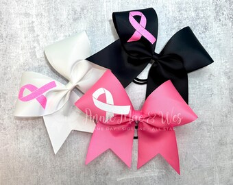 Cheer Bow - Breast Cancer Awareness Month