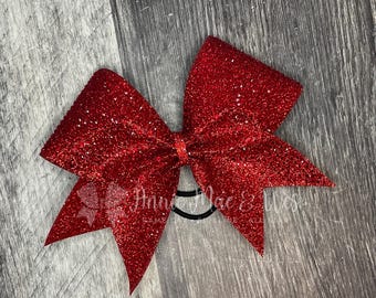 Ready to Ship Red Cheer Bow