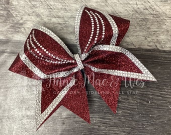Cheer Bow -Glitter Cheer Bow your choice of colors