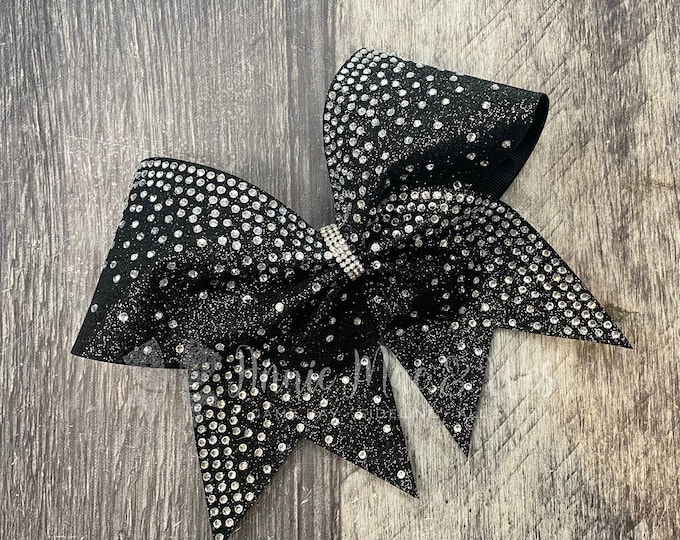 Featured listing image: Glitter and Rhinestone Cheer Bow