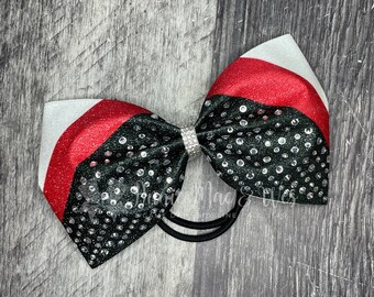 Cheer Bows with Crystal Rhinestones - Glitter Cheer Bow