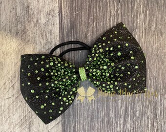 Competition Cheer Bow - Glitter and Rhinestone Bling Cheer Bow - Cheer bows - competition cheer bows - all star cheer bow