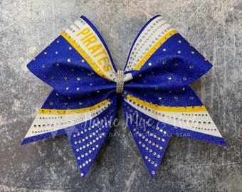Cheer Bow - Your choice of colors - Rhinestone Competition Cheer Bow
