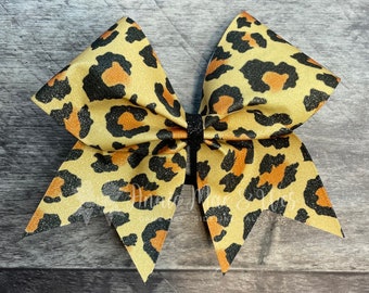 Cheer Bow - Animal Print Cheer Bow - Cheetah Print Cheer Bow - Cheetah Cheer Bows