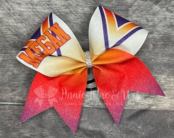 Competition Cheer Bow - Your choice of colors and finish (glitter, rhinestone, plain)