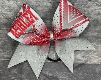 Competition Cheer Bow - Your choice of colors and finish (glitter, rhinestone, plain)