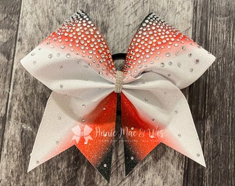 Competition Cheer Bows - Red and Black Cheer Bows