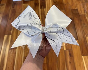 Ready to Ship White Cheer Bow