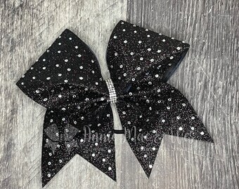 Glitter and Rhinestone Cheer Bow