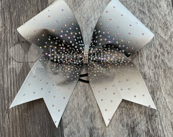 Glitter and Rhinestone Cheer Bow