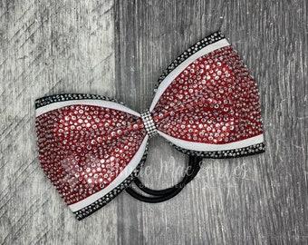 Cheer Bows - Tailless Cheer Bow - Your choice of 2 colors with white accents