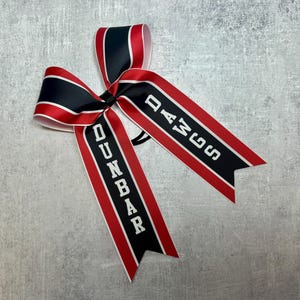 Long Tail Cheer Bow - Sideline Cheer Bow - Collegiate Style Cheer Bow - College Style - Softball Bow