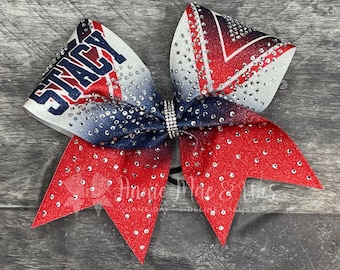 Competition Cheer Bow - Your choice of colors and finish (glitter, rhinestone, plain)