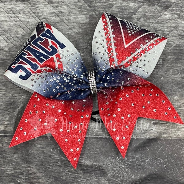 Competition Cheer Bow - Your choice of colors and finish (glitter, rhinestone, plain)