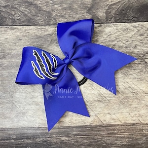 Custom Cheer Bow - Claw Scratch Marks