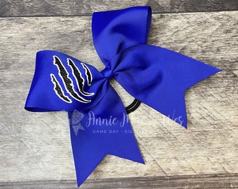 Custom Cheer Bow - Claw Scratch Marks