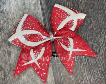 Cheer Bow - Your choice of colors - Rhinestone Competition Cheer Bow