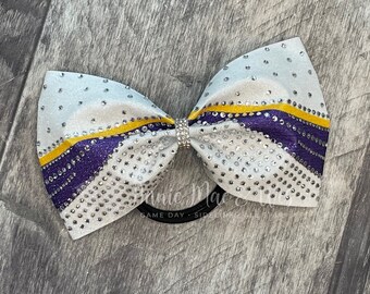 Cheer Bows with Crystal Rhinestones - Glitter Cheer Bow