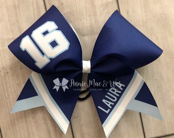 Softball Bow - Your choice of 2 colors
