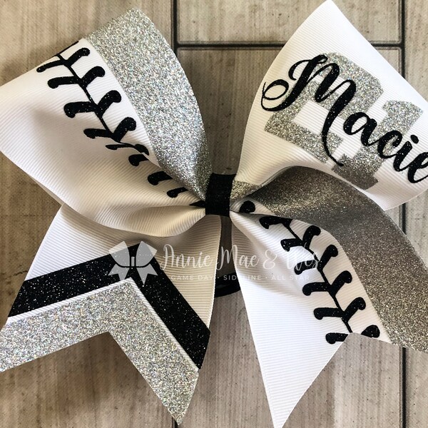 Softball Bows Etsy