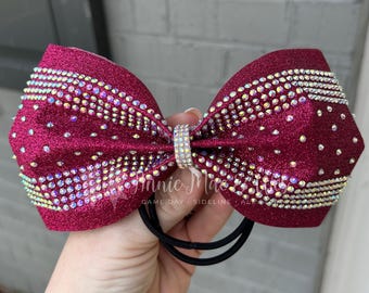 Ready to Ship Cherry Pink Cheer Bow