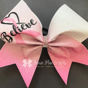 Breast Cancer Awareness Cheer Bows - Team Cheer Bows - Awareness Cheer Bows - Pink Cheer Bows - Pink Out Cheer Bows - Pink Cheer Bow