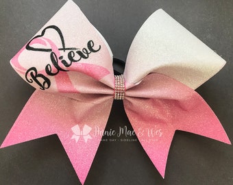 Breast Cancer Awareness Cheer Bows - Team Cheer Bows - Awareness Cheer Bows - Pink Cheer Bows - Pink Out Cheer Bows - Pink Cheer Bow