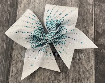 Glitter and Rhinestone Cheer Bow