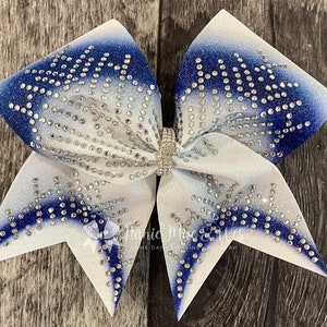 Competition Cheer Bow - Glitter and Rhinestone Bling Cheer Bow - Cheer bows - competition cheer bows - all star cheer bow